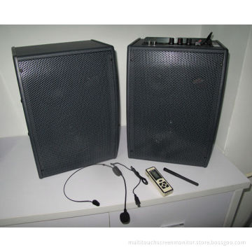 Black Digital Wireless Stereo Speakers For Education Classroom And Theater